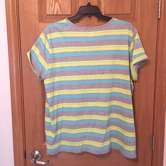 Plus- size V-neck short sleeve T-shirt - Picture 3 of 5